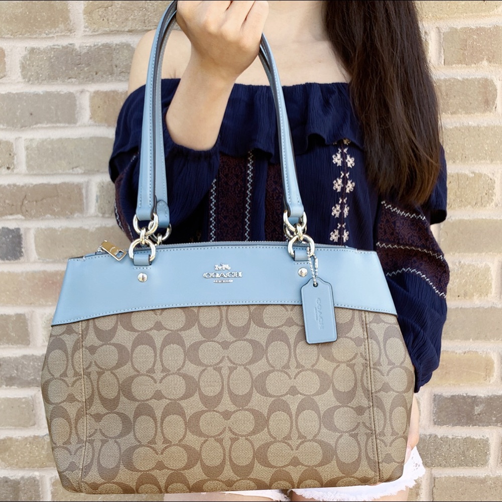 Gaby’sBags👜💕-NWT Coach Satchel&Crossbody Blue - Picture 2 of 3